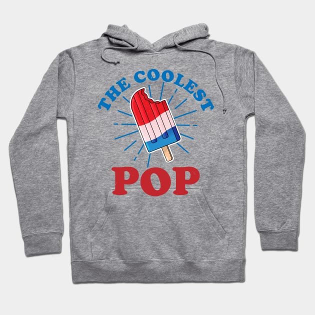 The Coolest Pop Ever Funny Frozen Ice Pop Fathers Day Hoodie by OrangeMonkeyArt